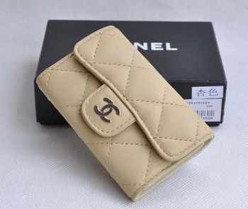 AAA Chanel Lambskin Key Holder 31503 Cream Online